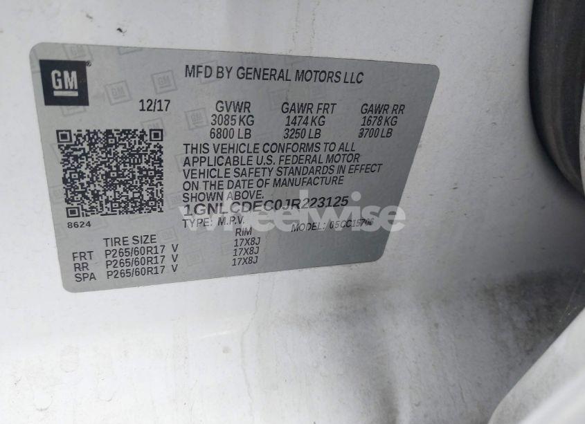 Photo 9 of 2018 Chevrolet Tahoe COMMERCIAL FLEET (VIN 1GNLCDEC0JR223125)