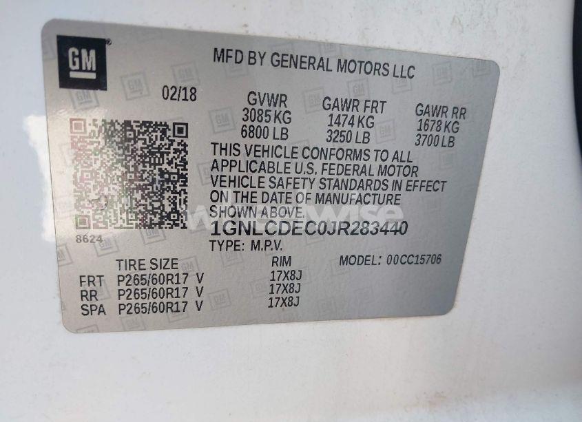 Photo 9 of 2018 Chevrolet Tahoe COMMERCIAL FLEET (VIN 1GNLCDEC0JR283440)