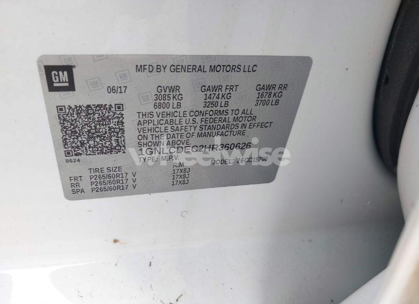 Photo 9 of 2017 Chevrolet Tahoe COMMERCIAL FLEET (VIN 1GNLCDEC2HR360626)