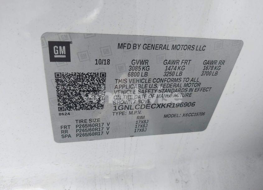 Photo 9 of 2019 Chevrolet Tahoe COMMERCIAL FLEET (VIN 1GNLCDECXKR196906)