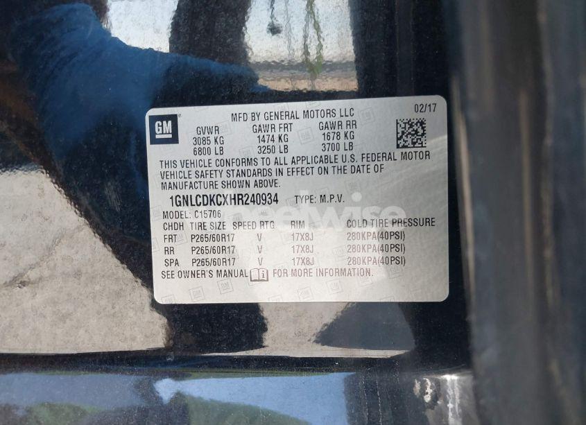 Photo 9 of 2017 Chevrolet Tahoe COMMERCIAL FLEET (VIN 1GNLCDKCXHR240934)