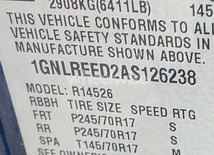 Photo 9 of 2010 Chevrolet Traverse LS (VIN 1GNLREED2AS126238)