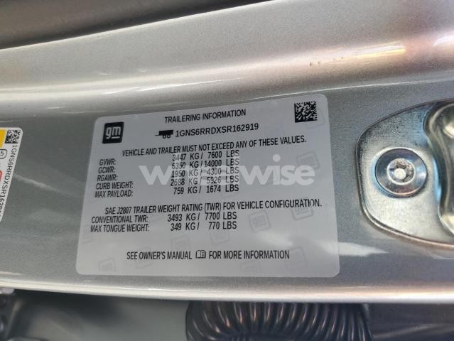 Photo 7 of 2025 CHEVROLET TAHOE K1500 RST (VIN 1GNS6RRDXSR162919)