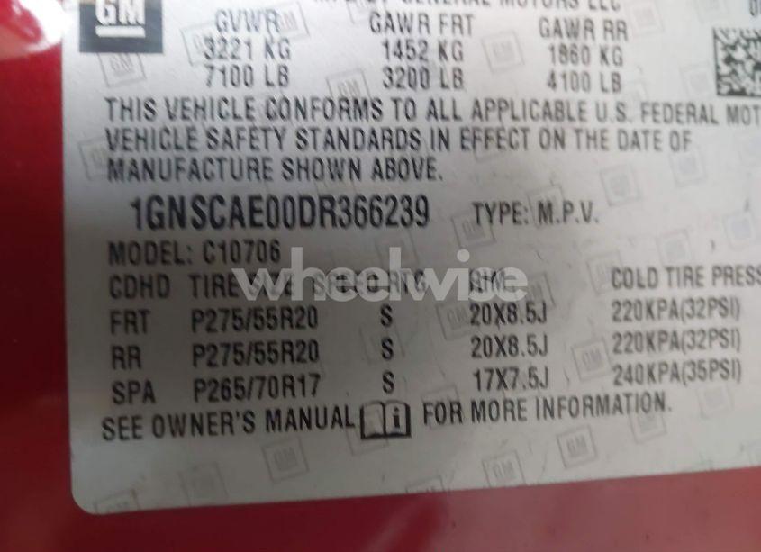 Photo 9 of 2013 Chevrolet Tahoe LS (VIN 1GNSCAE00DR366239)