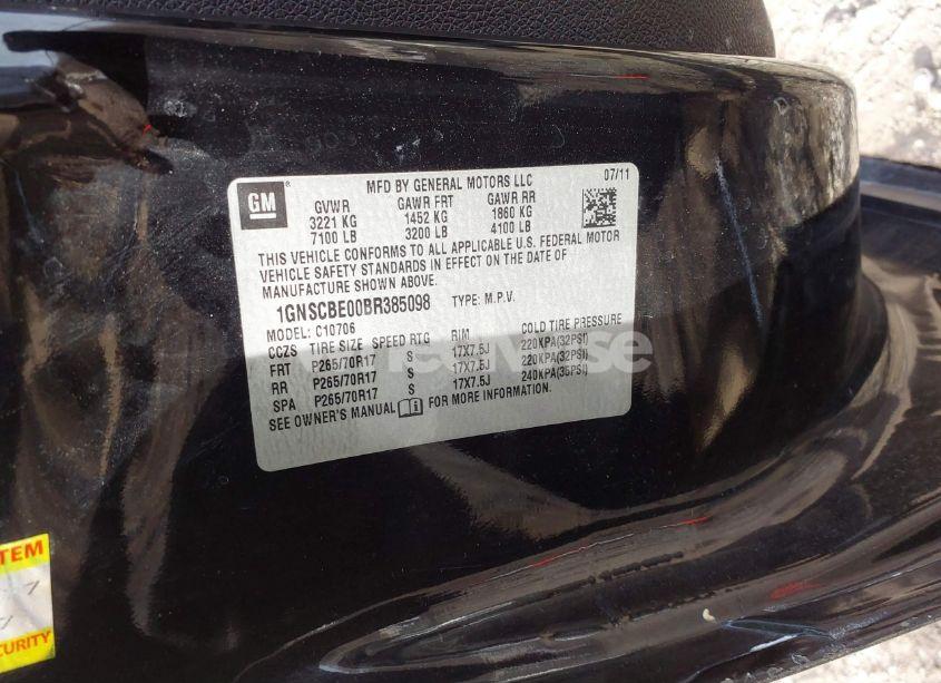 Photo 9 of 2011 Chevrolet Tahoe LT (VIN 1GNSCBE00BR385098)