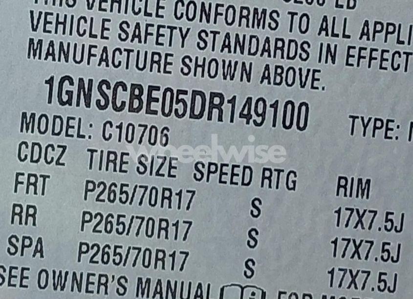 Photo 9 of 2013 Chevrolet Tahoe LT (VIN 1GNSCBE05DR149100)