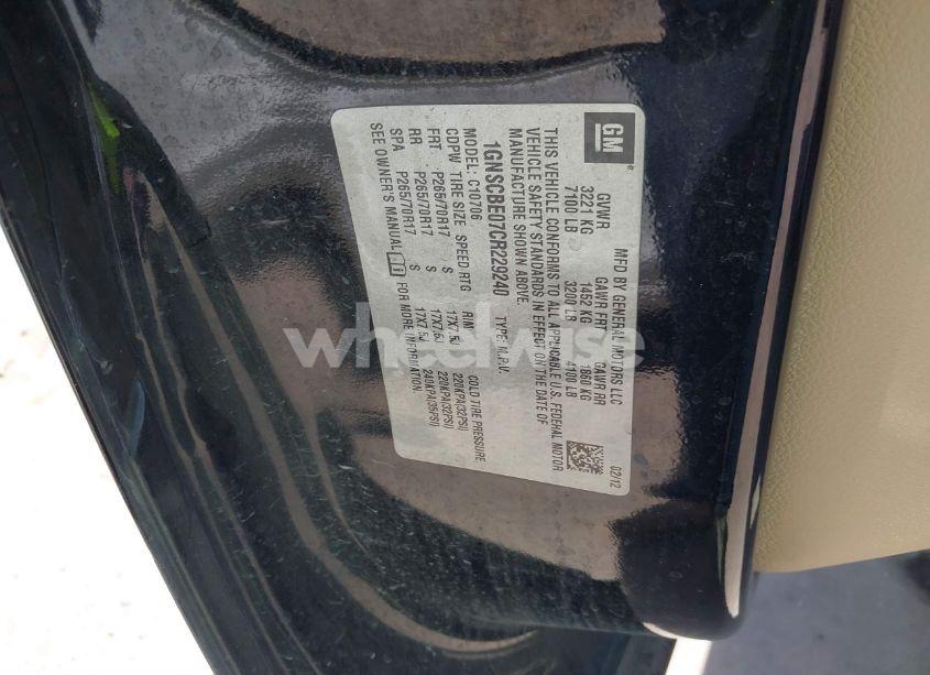 Photo 9 of 2012 Chevrolet Tahoe LT (VIN 1GNSCBE07CR229240)