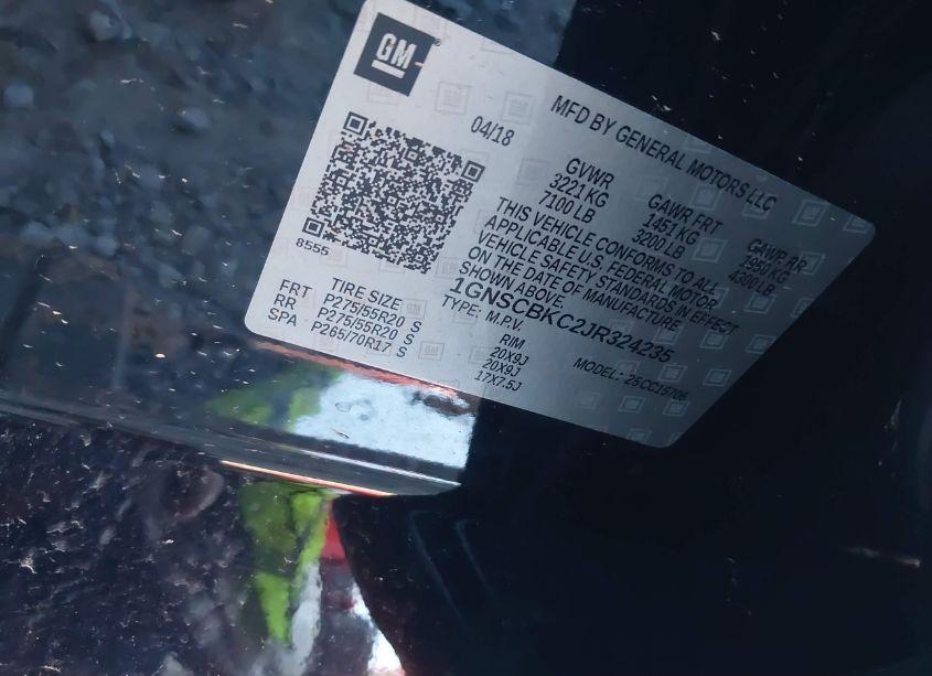 Photo 9 of 2018 Chevrolet Tahoe LT (VIN 1GNSCBKC2JR324235)