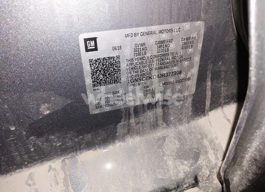 Photo 9 of 2018 Chevrolet Tahoe LT (VIN 1GNSCBKC4JR377308)