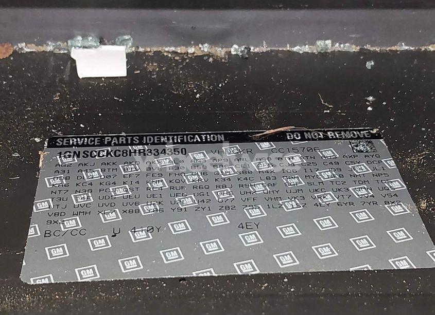 Photo 9 of 2017 Chevrolet Tahoe PREMIER (VIN 1GNSCCKC8HR334350)