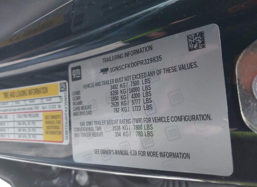 Photo 9 of 2023 Chevrolet Suburban 2WD PREMIER (VIN 1GNSCFKD0PR319835)