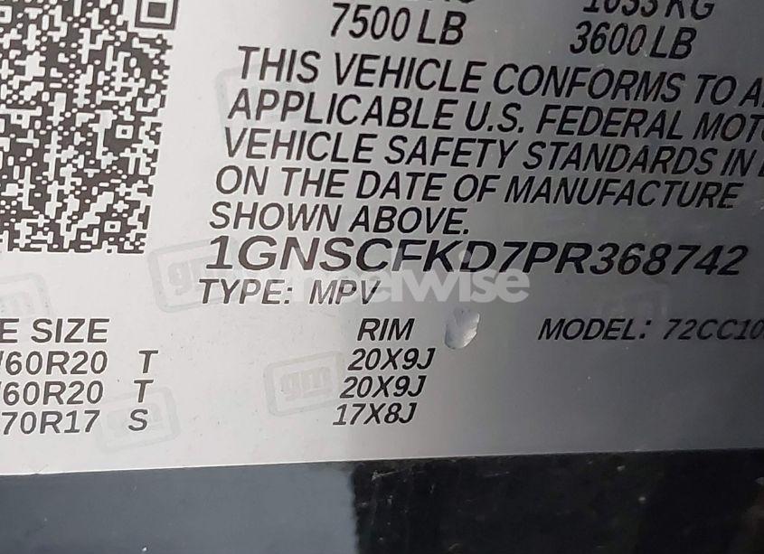 Photo 9 of 2023 Chevrolet Suburban 2WD PREMIER (VIN 1GNSCFKD7PR368742)