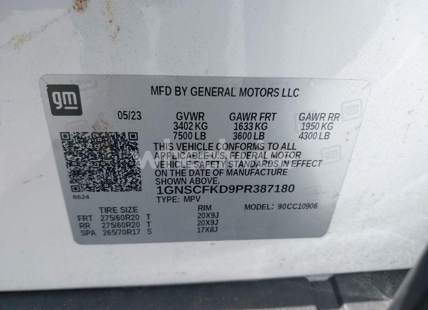 Photo 9 of 2023 Chevrolet Suburban 2WD PREMIER (VIN 1GNSCFKD9PR387180)