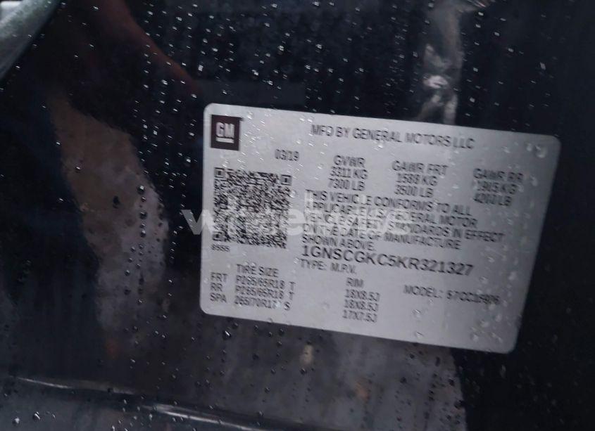 Photo 9 of 2019 Chevrolet Suburban LS (VIN 1GNSCGKC5KR321327)