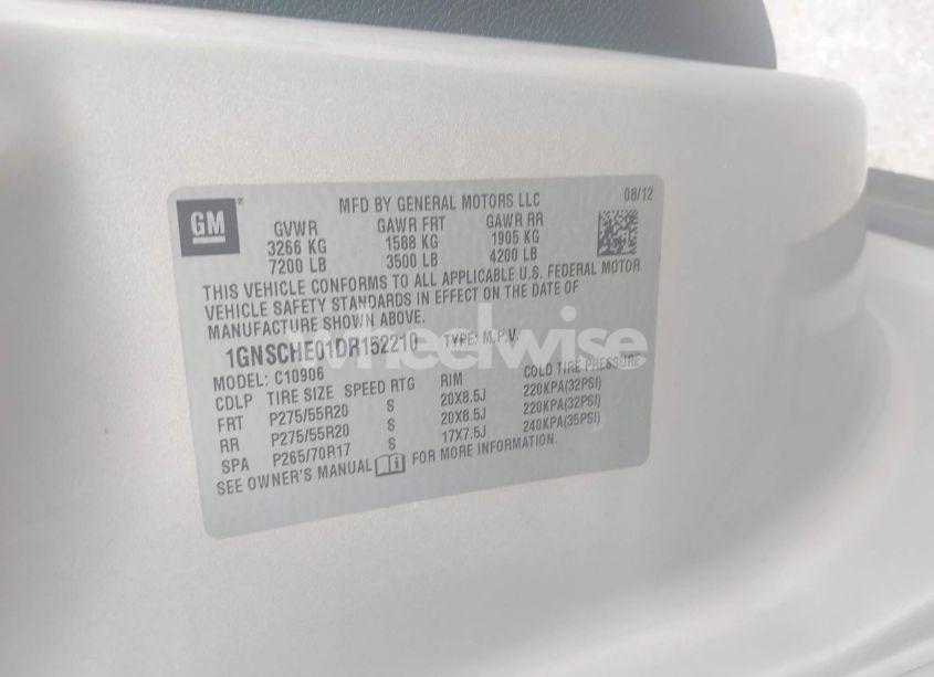 Photo 9 of 2013 Chevrolet Suburban 1500 LS (VIN 1GNSCHE01DR152210)
