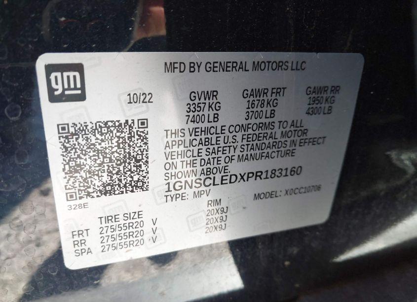 Photo 9 of 2023 Chevrolet Tahoe 2WD COMMERCIAL FLEET (VIN 1GNSCLEDXPR183160)