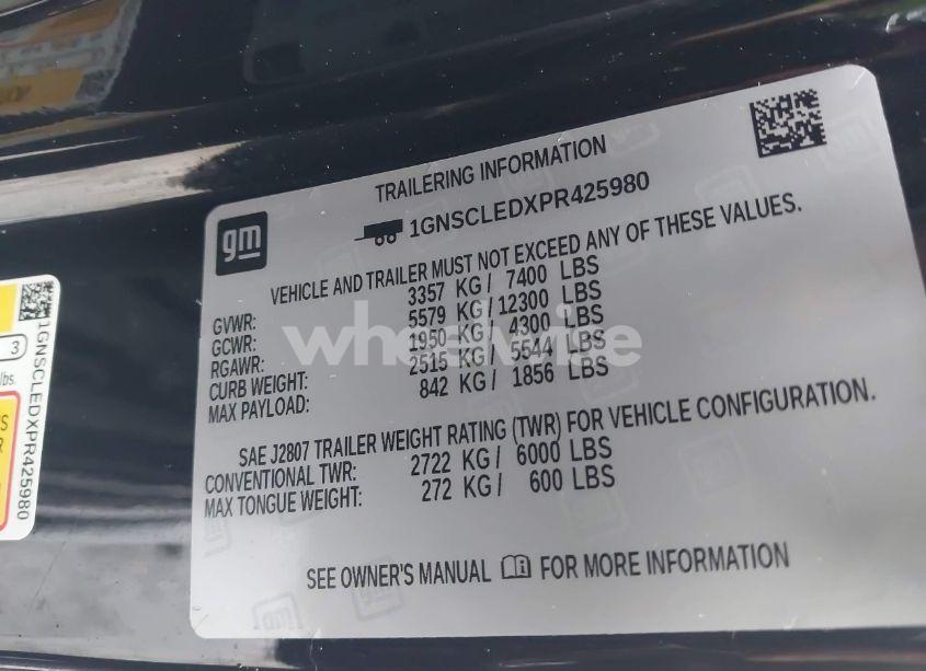 Photo 9 of 2023 Chevrolet Tahoe 2WD COMMERCIAL FLEET (VIN 1GNSCLEDXPR425980)