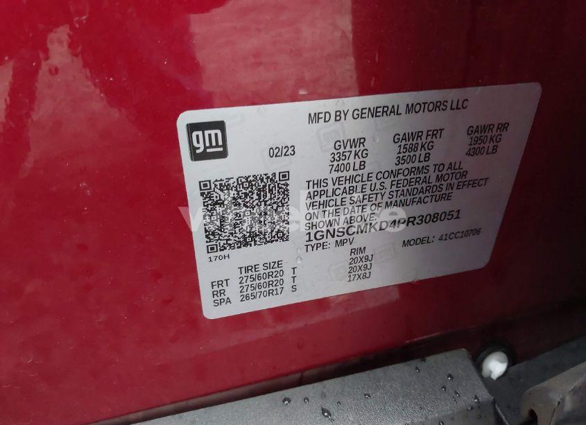 Photo 9 of 2023 Chevrolet Tahoe 2WD LS (VIN 1GNSCMKD4PR308051)