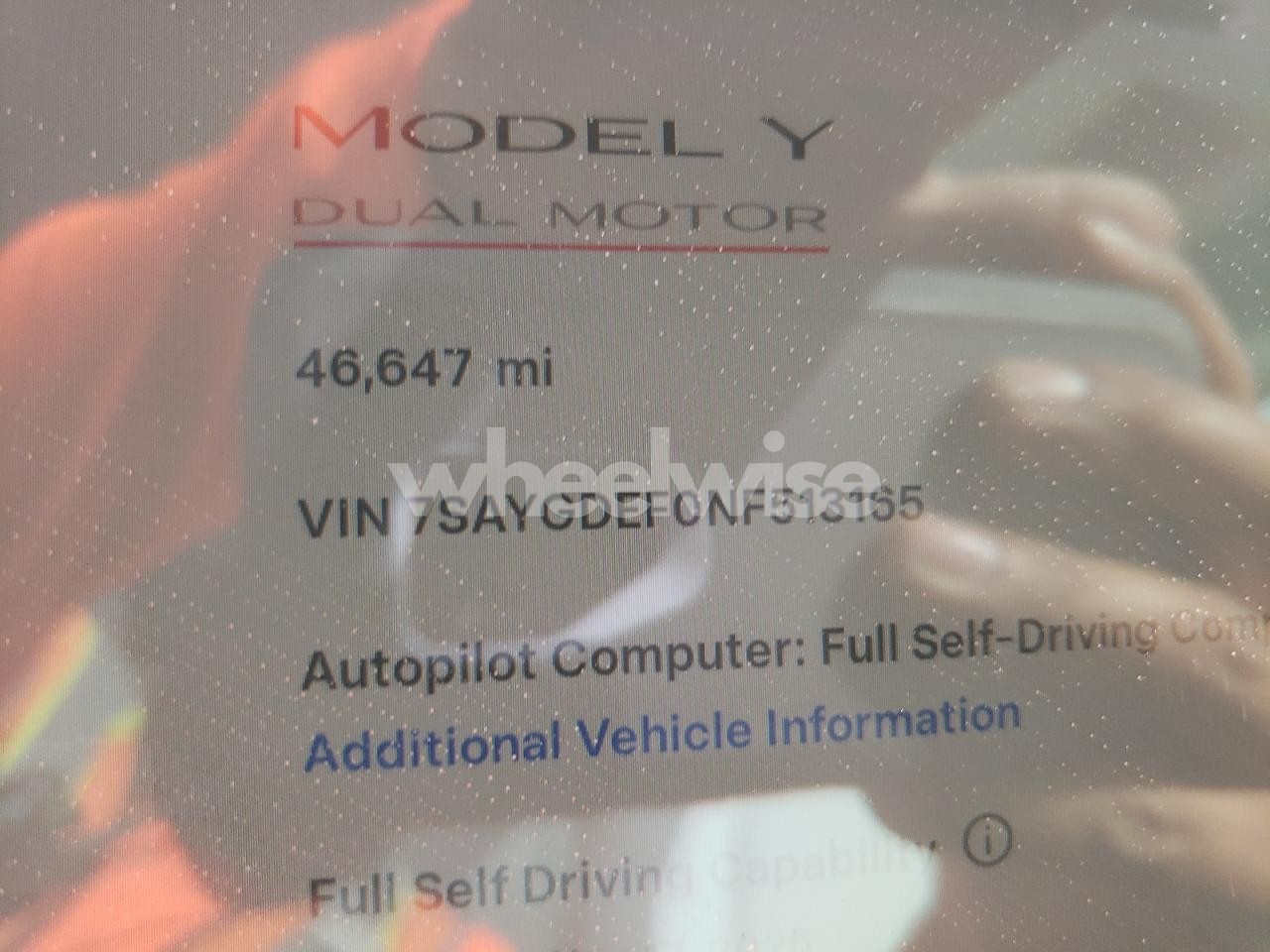 Photo 9 of 2022 TESLA MODEL Y (VIN 1GNSCMKD4RR372433)