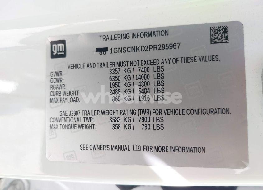 Photo 9 of 2023 Chevrolet Tahoe 2WD LT (VIN 1GNSCNKD2PR295967)