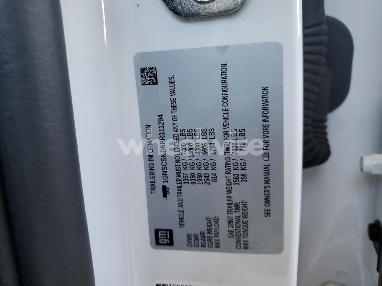 Photo 12 of 2023 CHEVROLET TAHOE C1500 PREMIER (VIN 1GNSCSKD6PR311294)