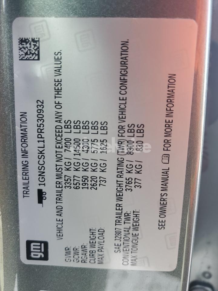 Photo 13 of 2023 CHEVROLET TAHOE C1500 PREMIER (VIN 1GNSCSKL1PR530932)