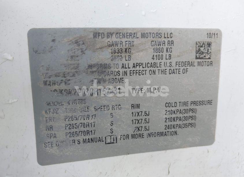 Photo 9 of 2012 Chevrolet Tahoe COMMERCIAL FLEET (VIN 1GNSK2E03CR162431)