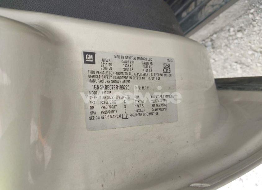 Photo 9 of 2014 Chevrolet Tahoe LT (VIN 1GNSKBE07ER199226)