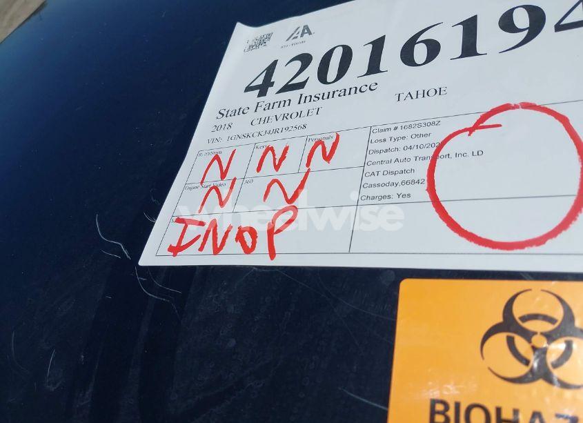 Photo 7 of 2018 Chevrolet Tahoe PREMIER (VIN 1GNSKCKJ4JR192568)