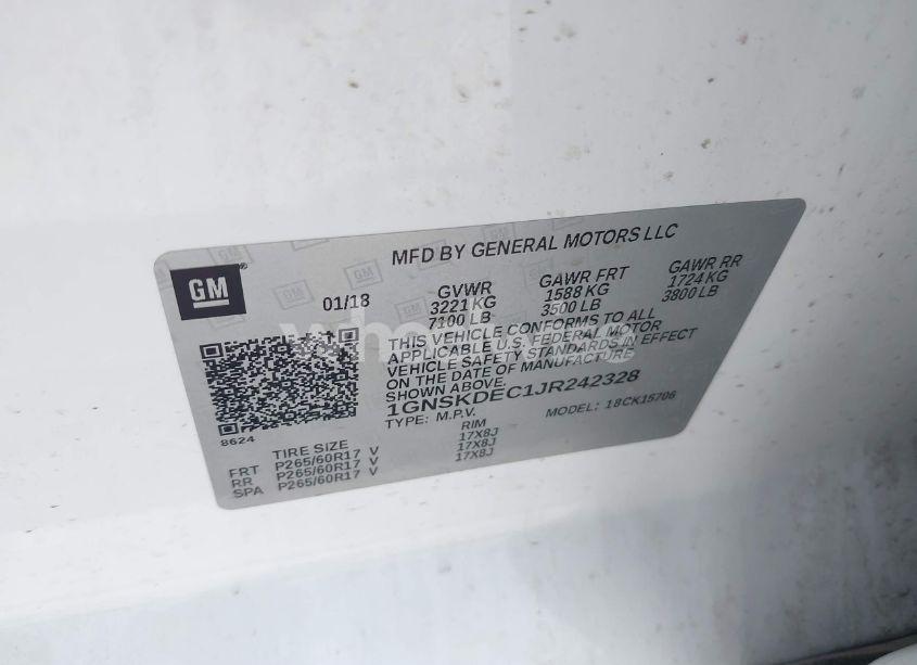 Photo 9 of 2018 Chevrolet Tahoe COMMERCIAL FLEET (VIN 1GNSKDEC1JR242328)