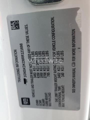 Photo 7 of 2024 CHEVROLET SUBURBAN K1500 Z71 N/A (VIN 1GNSKDKD9RR121698)