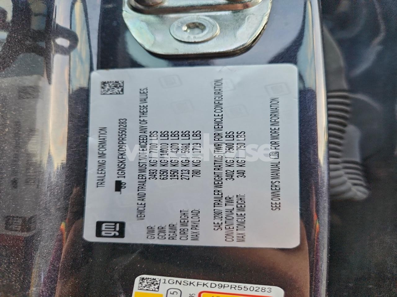 Photo 14 of 2023 CHEVROLET SUBURBAN K1500 PREMIER (VIN 1GNSKFKD9PR550283)