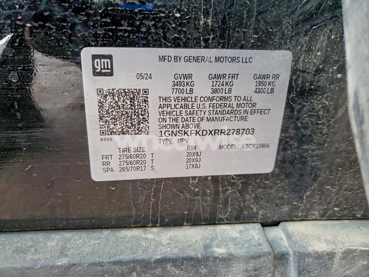 Photo 14 of 2024 CHEVROLET SUBURBAN K1500 PREMIER (VIN 1GNSKFKDXRR278703)