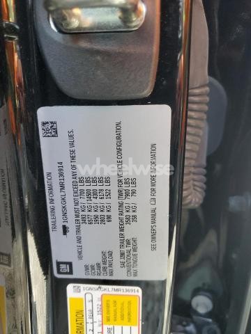 Photo 8 of 2021 CHEVROLET SUBURBAN K1500 HIGH COUNTRY N/A (VIN 1GNSKGKL7MR136914)