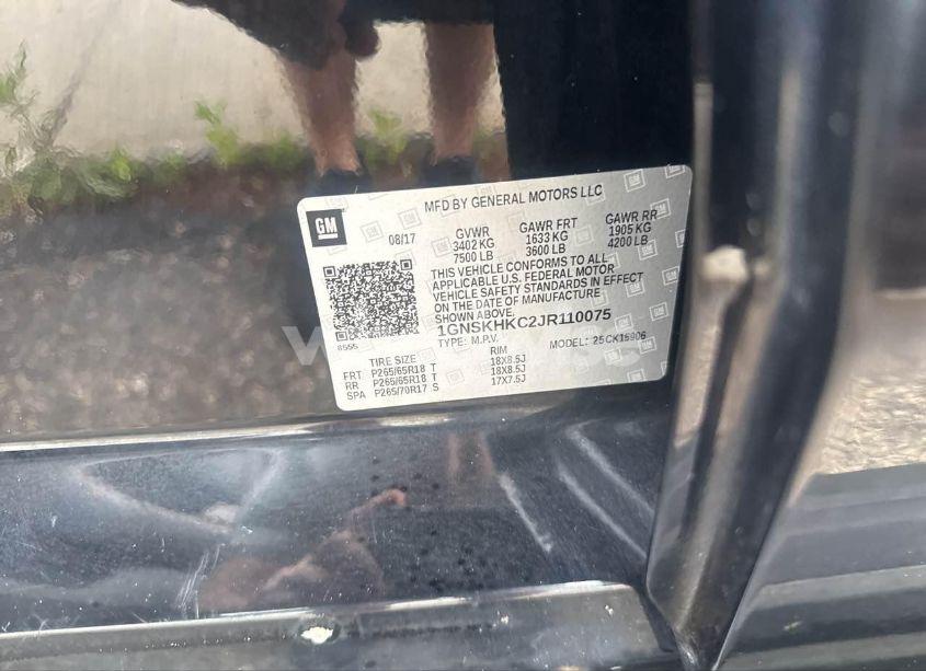 Photo 9 of 2018 Chevrolet Suburban K1500 LT (VIN 1GNSKHKC2JR110075)