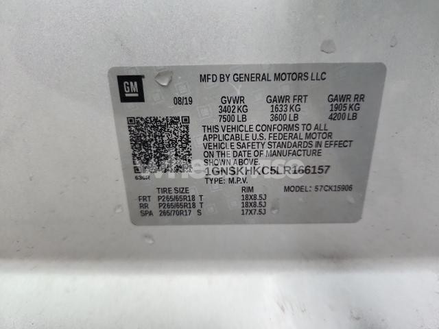 Photo 11 of 2020 CHEVROLET SUBURBAN K1500 LT (VIN 1GNSKHKC5LR166157)