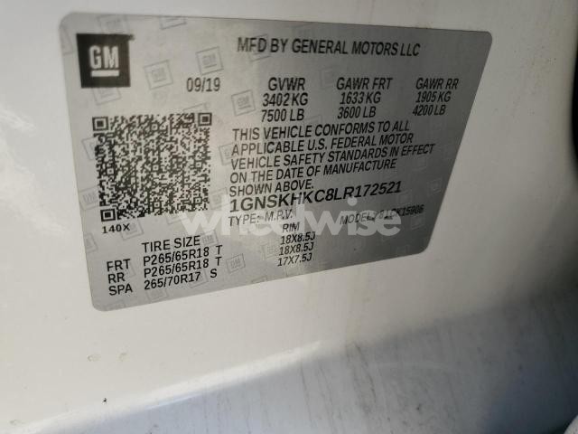 Photo 6 of 2020 CHEVROLET SUBURBAN K1500 LT (VIN 1GNSKHKC8LR172521)