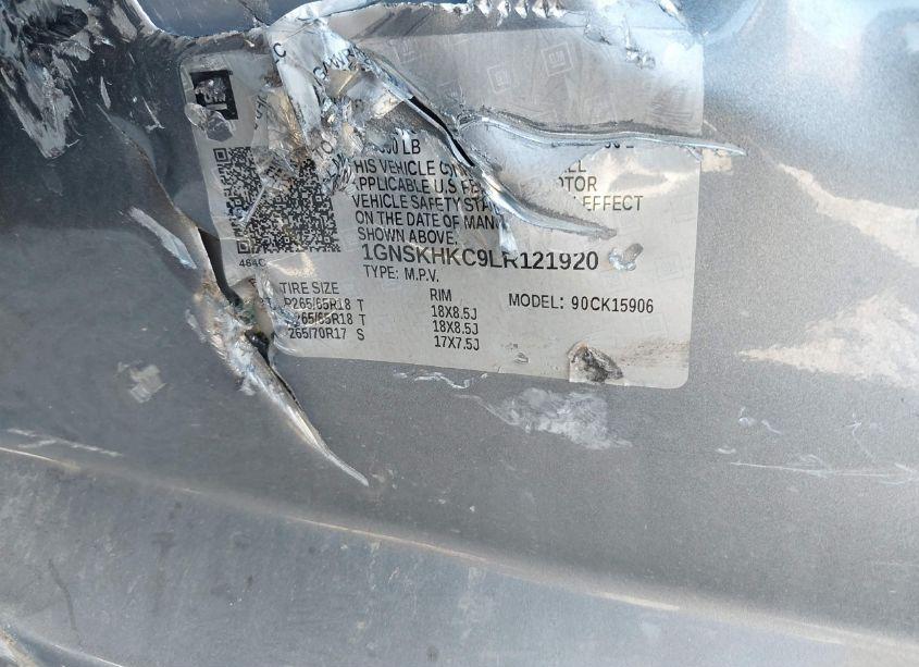 Photo 9 of 2020 Chevrolet Suburban 4WD LT (VIN 1GNSKHKC9LR121920)