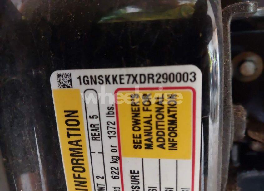 Photo 9 of 2013 Chevrolet Suburban 1500 LTZ (VIN 1GNSKKE7XDR290003)