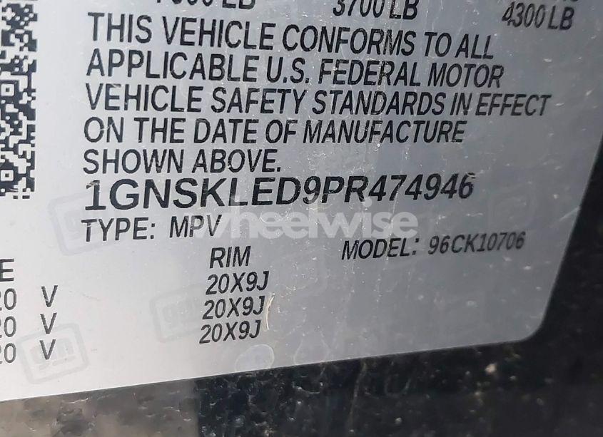 Photo 9 of 2023 Chevrolet Tahoe 4WD COMMERCIAL FLEET (VIN 1GNSKLED9PR474946)