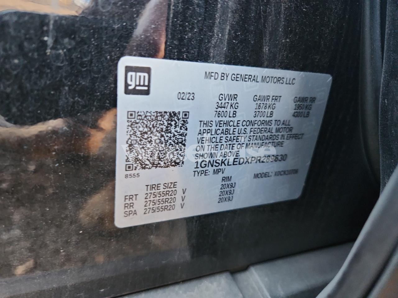 Photo 12 of 2023 CHEVROLET TAHOE K1500 (VIN 1GNSKLEDXPR289630)