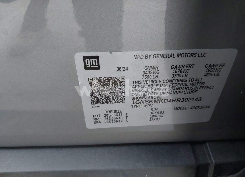 Photo 9 of 2024 Chevrolet Tahoe 4WD LS (VIN 1GNSKMKD4RR302143)