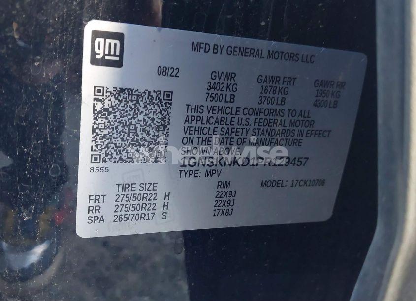 Photo 9 of 2023 Chevrolet Tahoe 4WD LT (VIN 1GNSKNKD1PR129457)