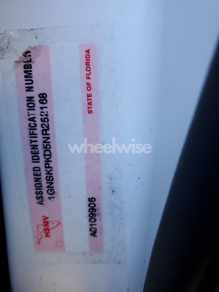 Photo 13 of 2022 CHEVROLET TAHOE K1500 Z71 (VIN 1GNSKPKD5NR252168)