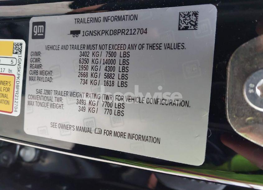 Photo 9 of 2023 Chevrolet Tahoe 4WD Z71 (VIN 1GNSKPKD8PR212704)