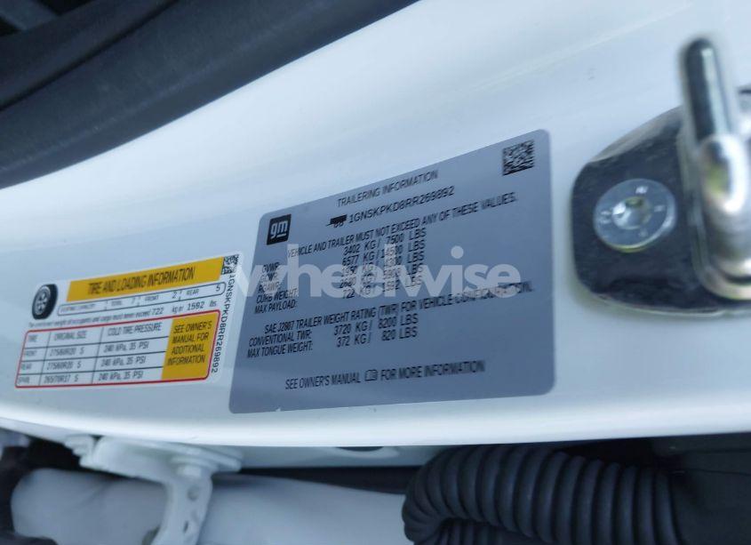 Photo 9 of 2024 Chevrolet Tahoe 4WD Z71 (VIN 1GNSKPKD8RR269892)