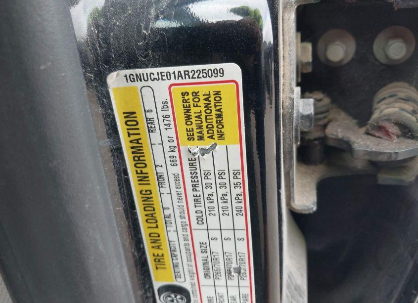 Photo 9 of 2010 Chevrolet Suburban 1500 LT1 (VIN 1GNUCJE01AR225099)