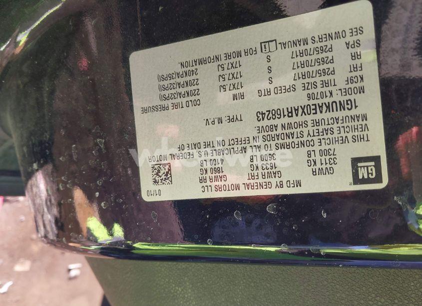 Photo 9 of 2010 Chevrolet Tahoe SPECIAL SERVICES (VIN 1GNUKAE0XAR168243)