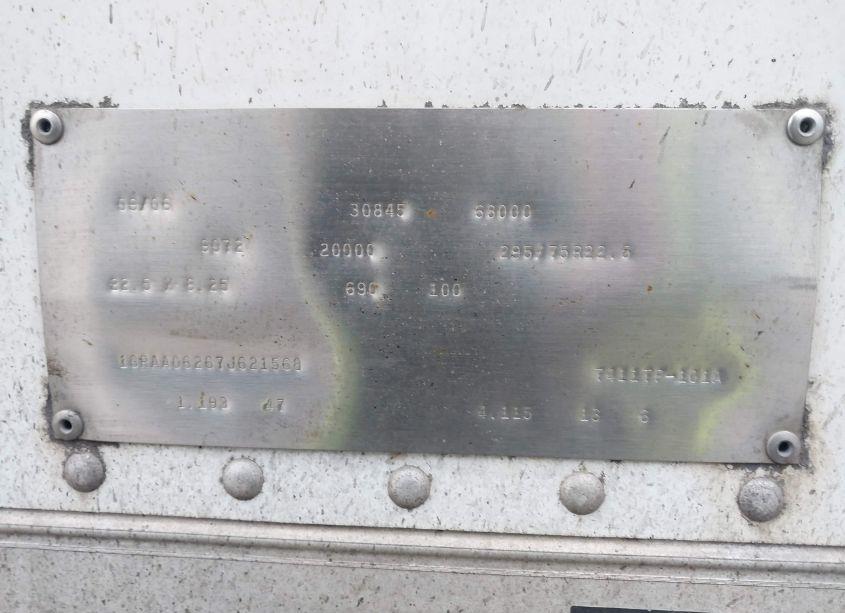 Photo 9 of 2007 Great Dane TRAILERS GREAT DANE TRAILERS (VIN 1GRAA06267J621568)