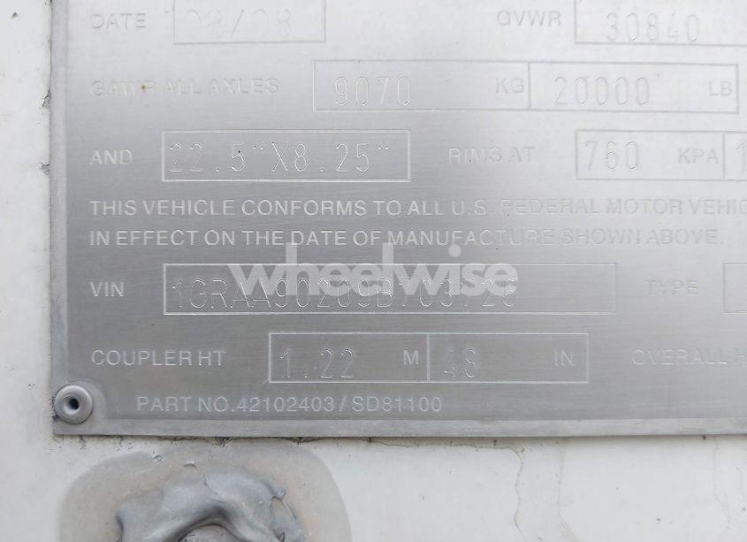 Photo 9 of 2009 Great Dane TRAILERS UNKNOWN (VIN 1GRAA90209B703726)